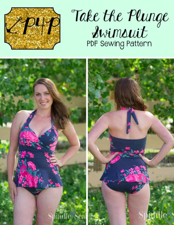 One-piece swimsuit starting from a knitwear base pattern