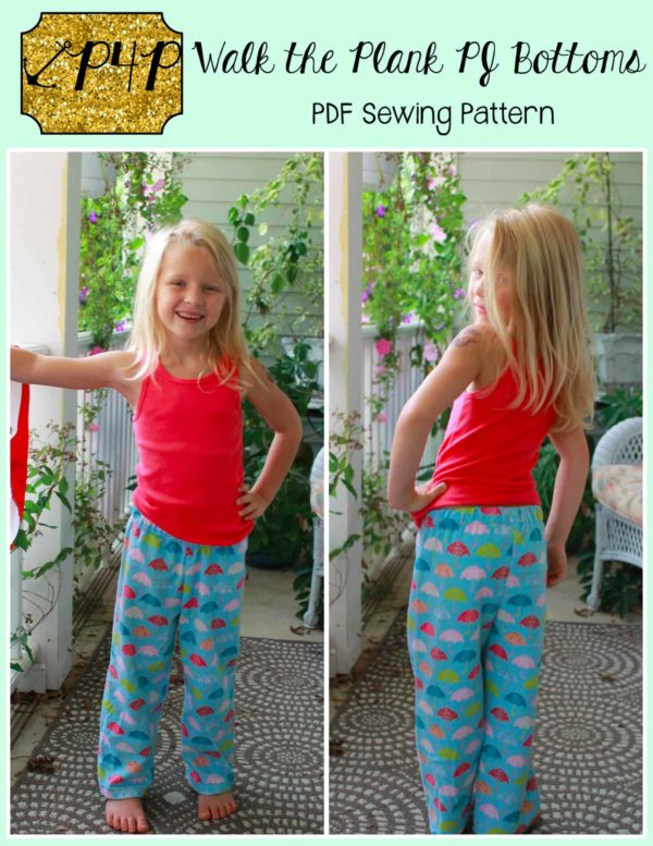 Walk the Plank PJ Bottoms- Youth Unisex - Patterns for Pirates