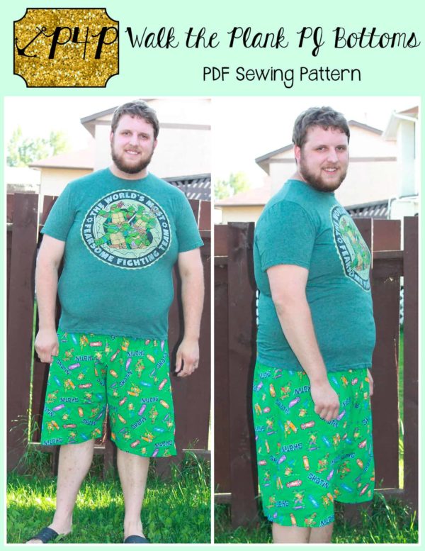 Walk the Plank PJ Bottoms- Adult Unisex - Patterns for Pirates