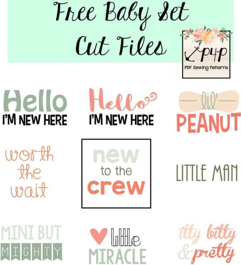 Free Baby Set Cut Files - Patterns for Pirates