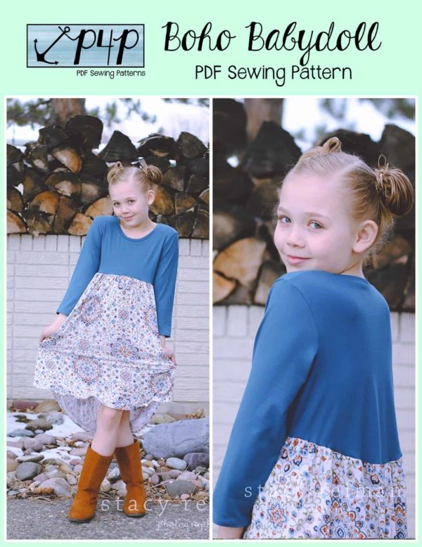 Boho Babydoll- Youth - Patterns for Pirates