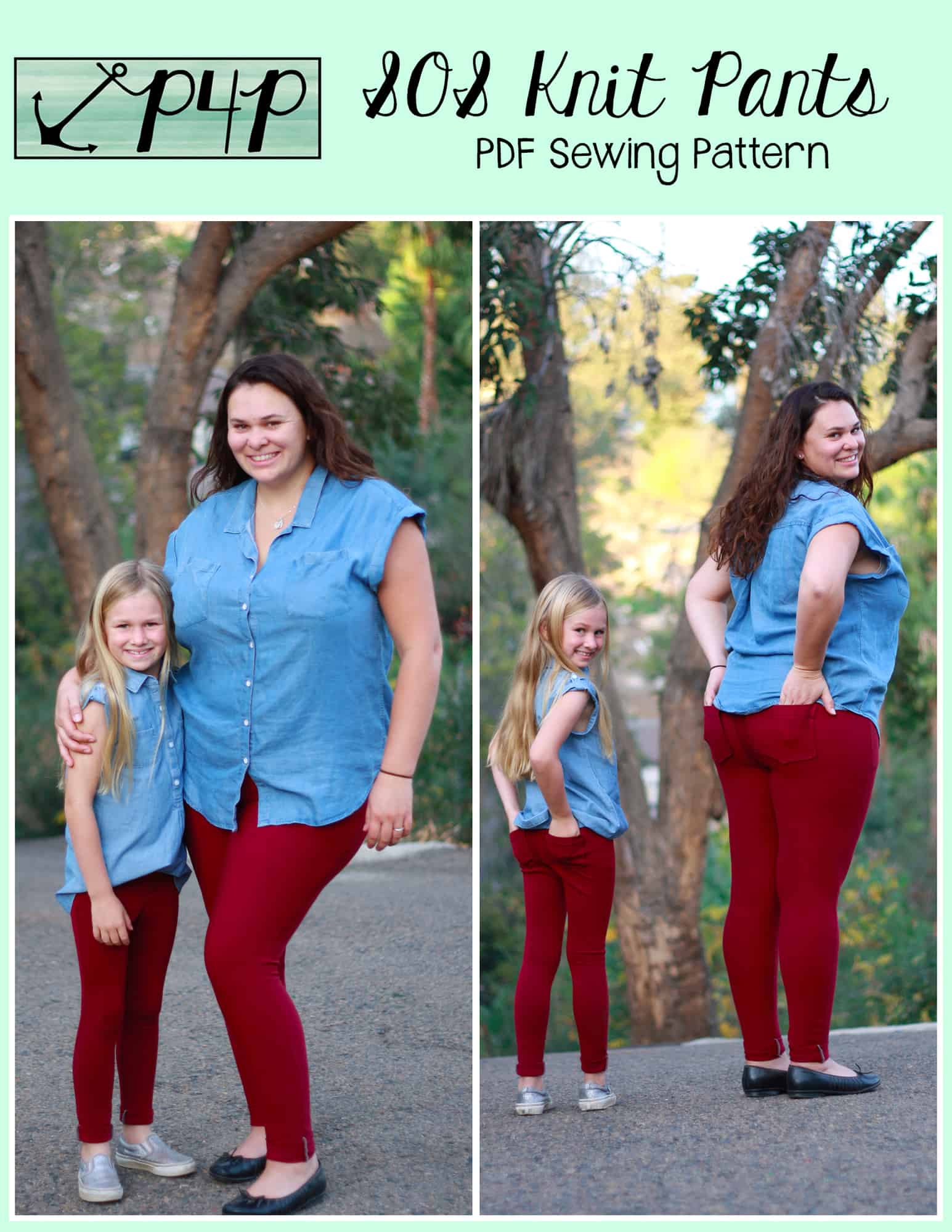 Free Women's Moto Hack for SOS Knit Pants - Patterns for Pirates