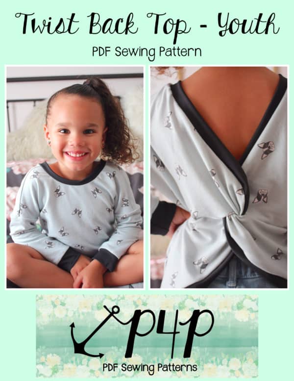 Kid's Twist It Up Top Pattern  Sewing patterns for kids, Sewing