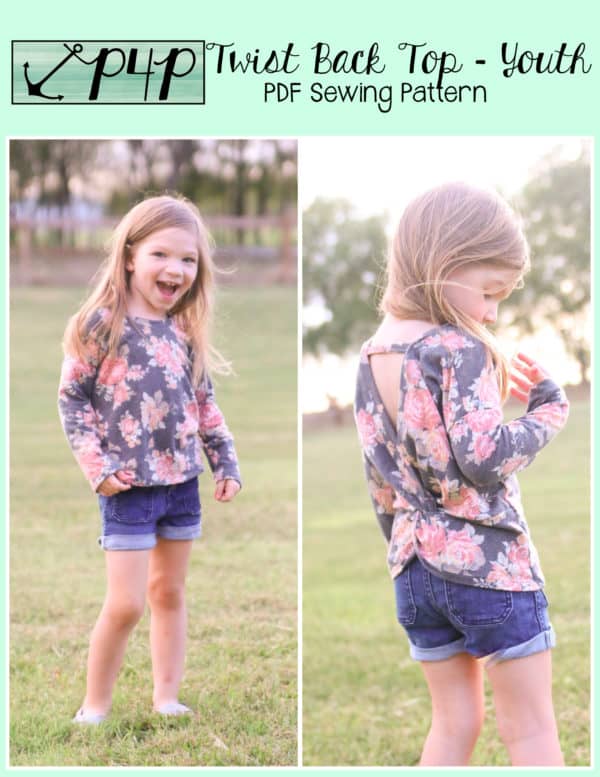 Twist Back Top- Youth - Patterns for Pirates