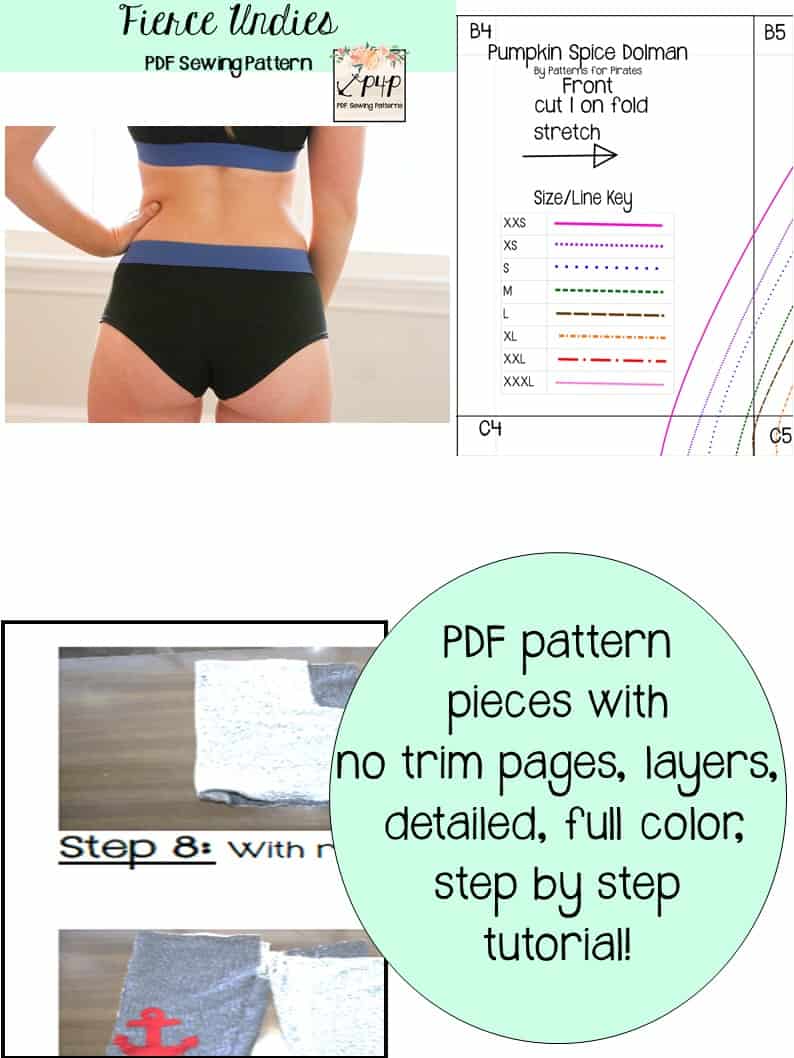 Leakproof Period Panties PDF Sewing Patternlonger Front