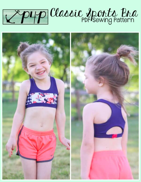 Classic Sports Bra- Youth - Patterns for Pirates