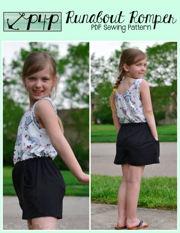 Runabout Romper- Youth - Patterns for Pirates