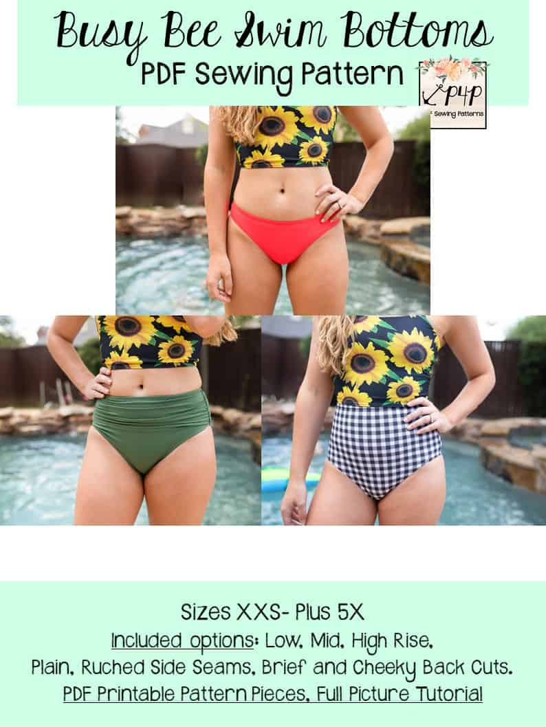 Alice High Rise Swim Bottoms - 5 out of 4 Patterns