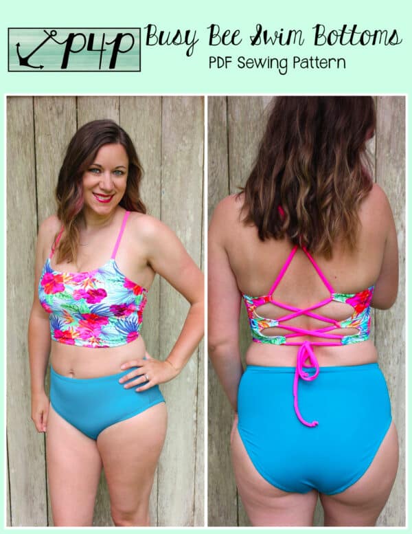 Pattern Review of the Fit To Be Tied Bikini Top & Busy Bee Bottoms