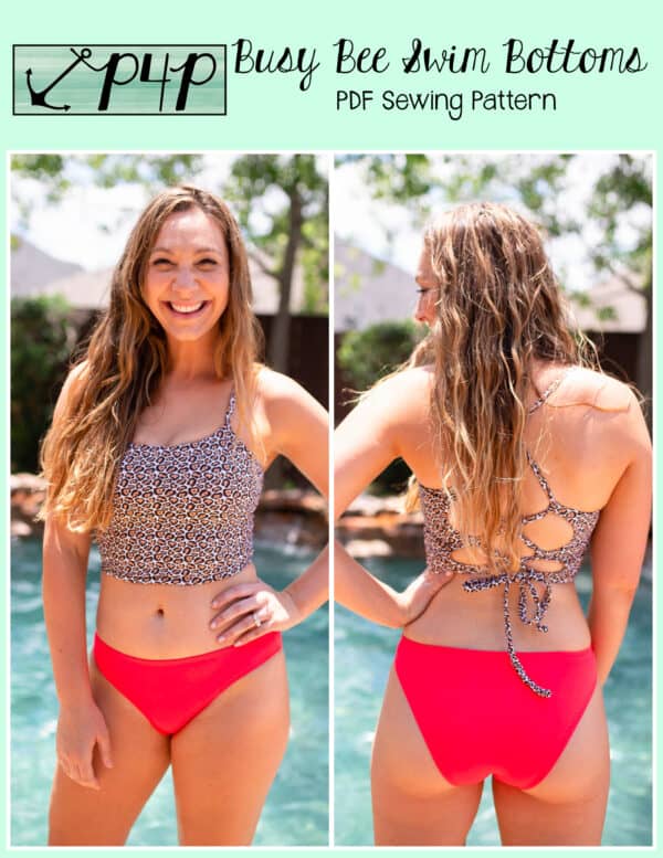 Pattern Review of the Fit To Be Tied Bikini Top & Busy Bee Bottoms