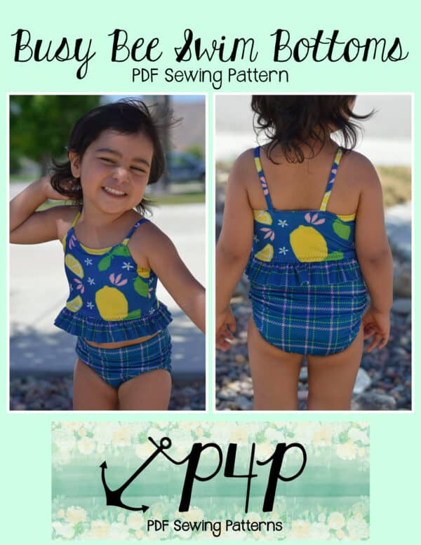 New Pattern Releases :: Sunflower Swim Top + Busy Bee Swim Bottoms