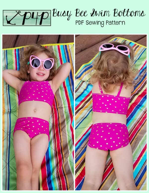 Busy Bee Swim Bottoms- Youth - Patterns for Pirates