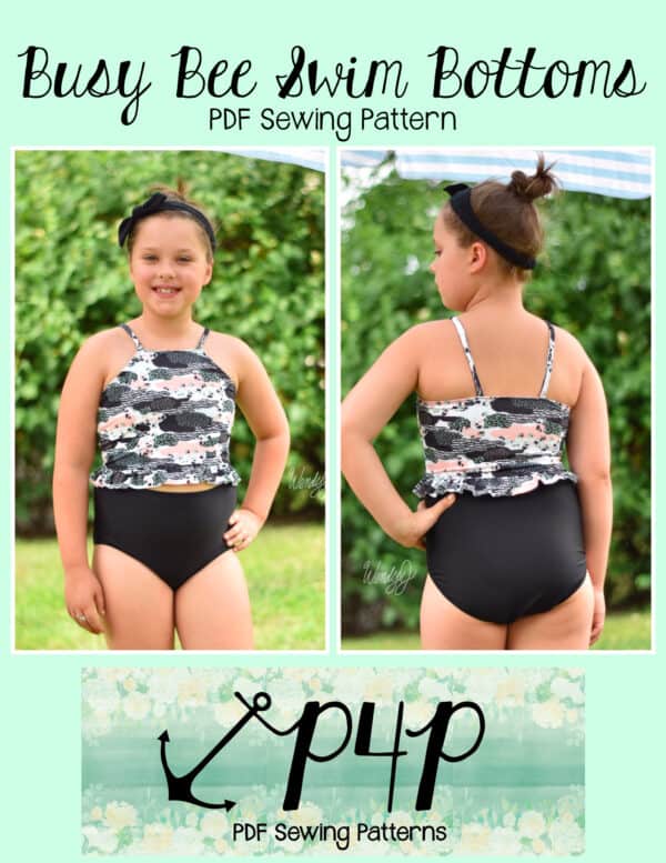 Busy Bee Swim Bottoms- Youth - Patterns for Pirates