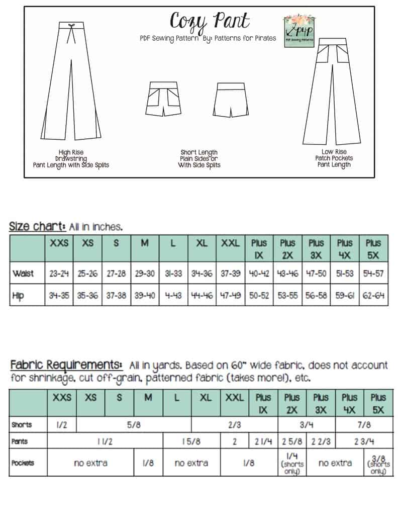 How to sew pants. All you need is a simple pants sewing pattern