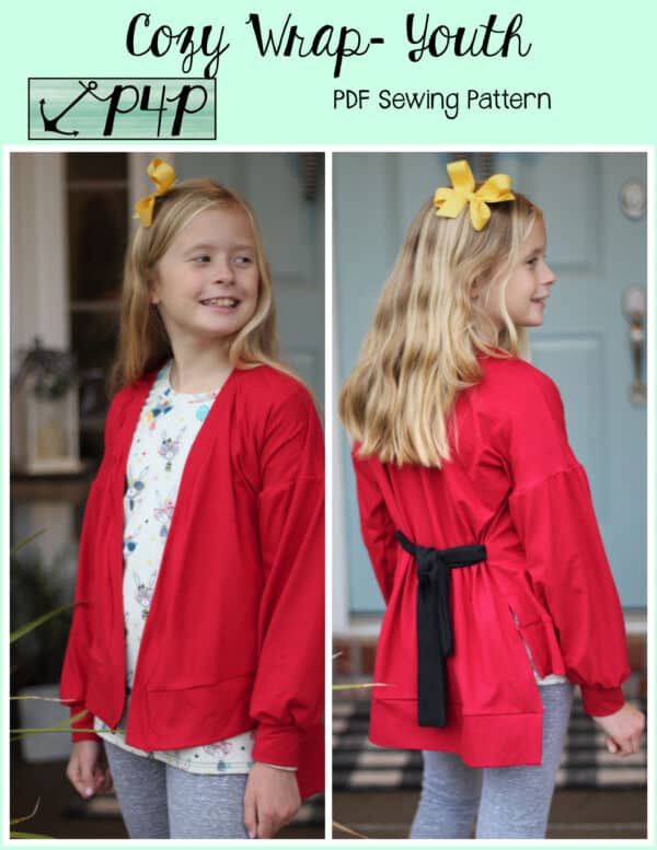 Cozy Wrap- Youth - Patterns for Pirates