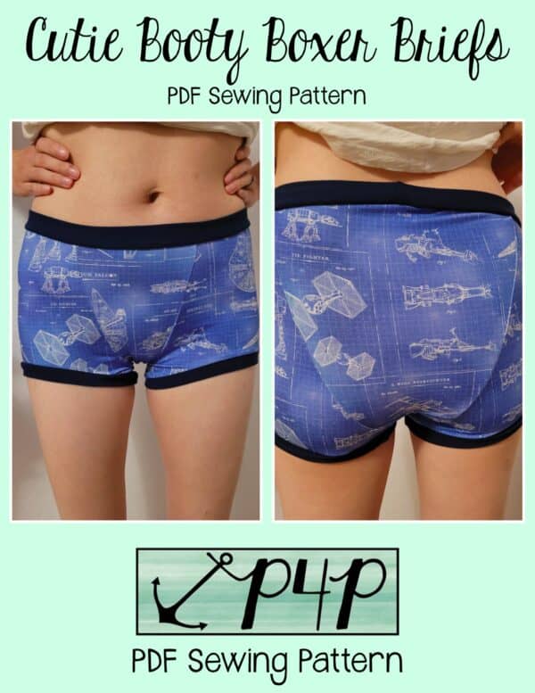 Pattern for Women's Boxer Briefs Sewing Pattern in Pdfsizes XS to
