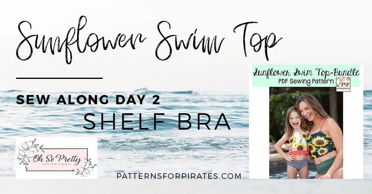 How to Sew a Swimsuit — inserting the bra cups — Swimsuit