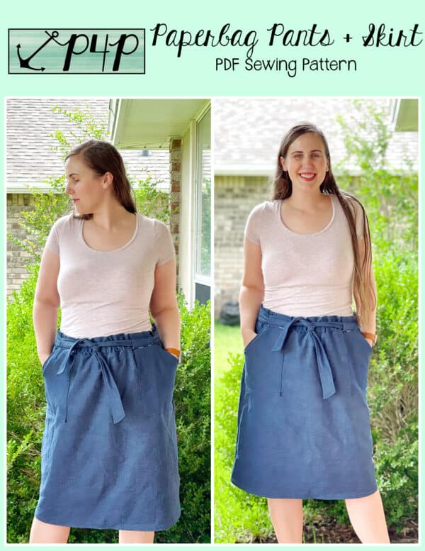 Add a Paperbag Waistline to Any Skirt!