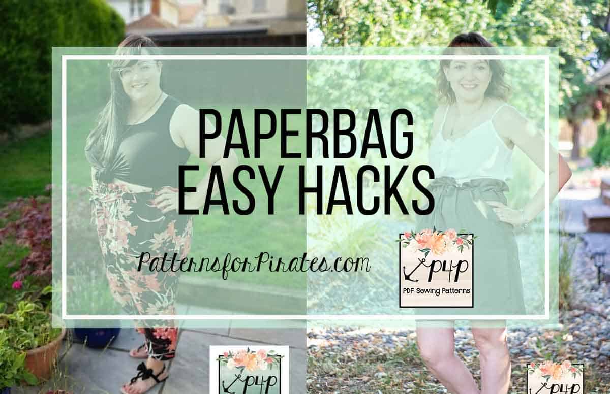 Paperbag Pants + Skirt :: Easy Hacks - Patterns for Pirates