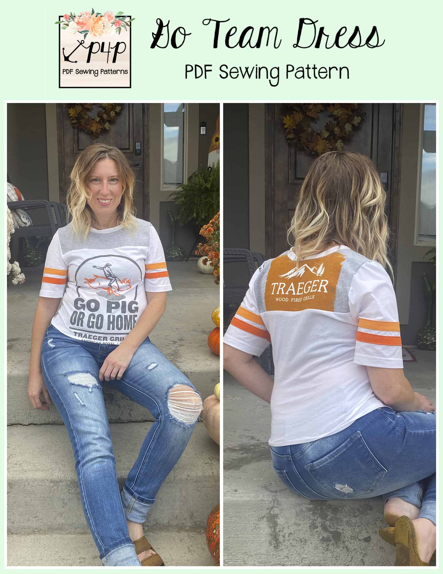 Perfect T-Shirt Dress Pattern and Tutorial (free pdf sewing