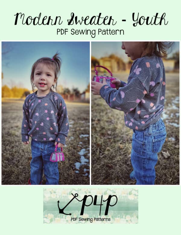 Modern Sweater- Youth - Patterns for Pirates