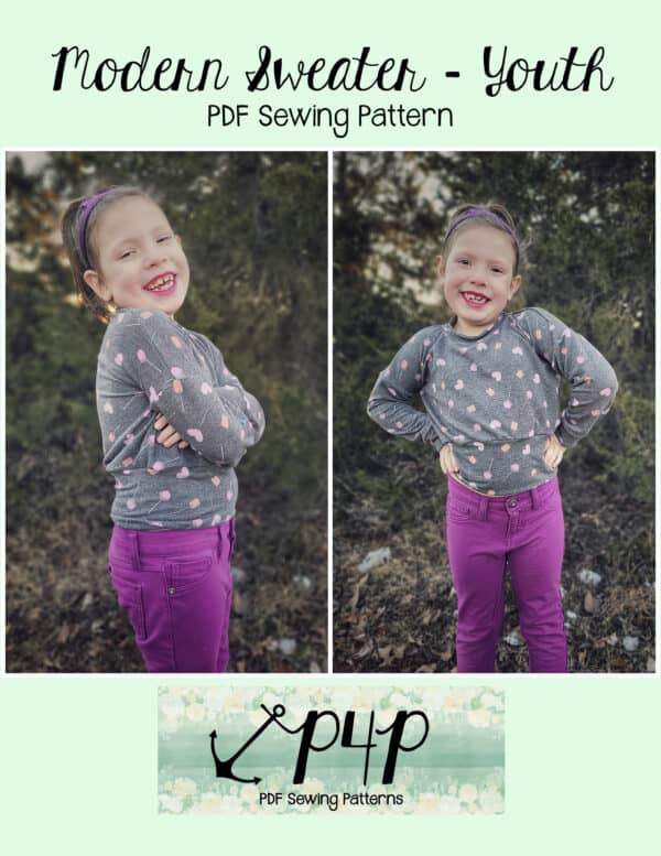 Modern Sweater- Youth - Patterns for Pirates