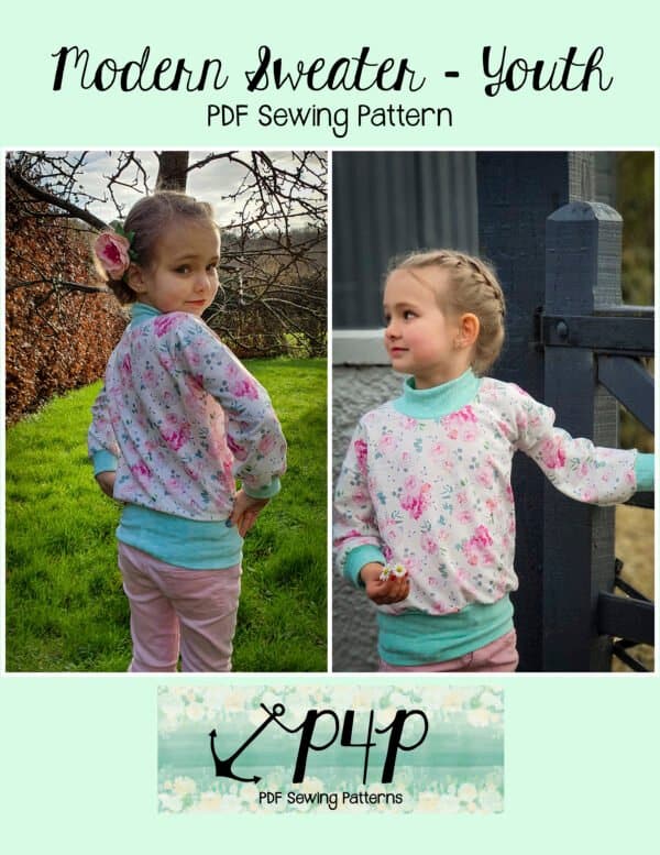 Modern Sweater- Youth - Patterns for Pirates