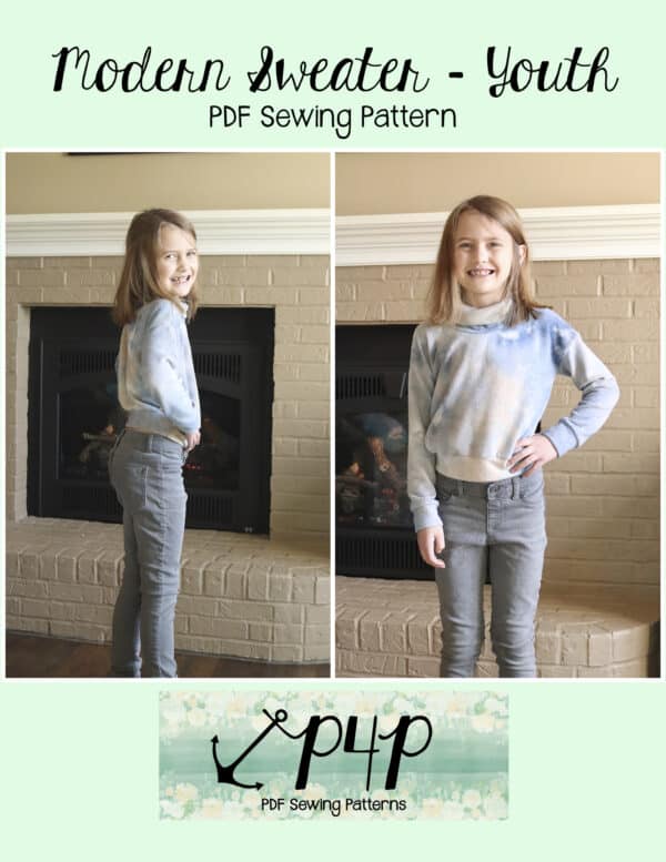 Modern Sweater- Youth - Patterns for Pirates