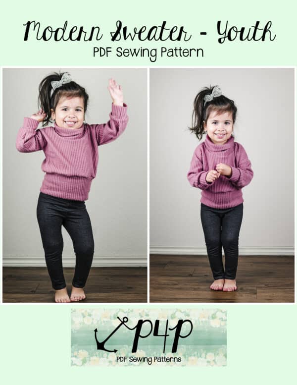 Modern Sweater- Youth - Patterns for Pirates