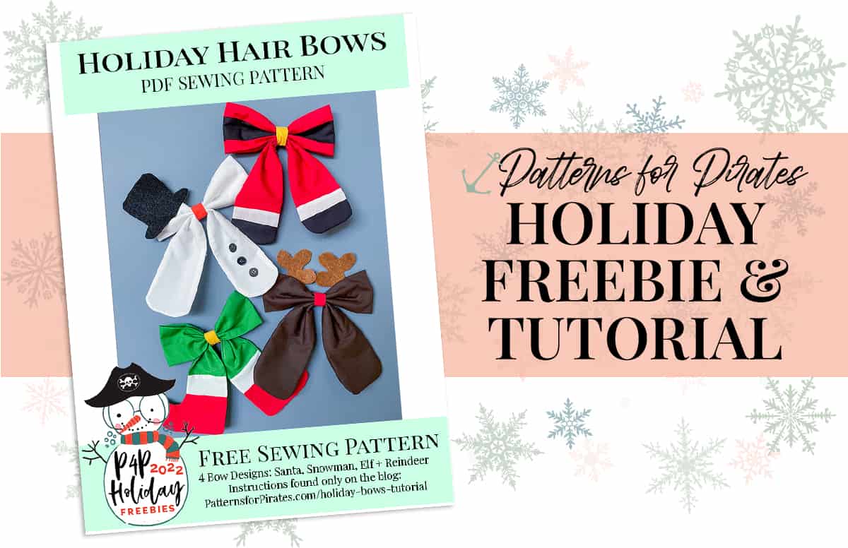 christmas hair bows tutorial