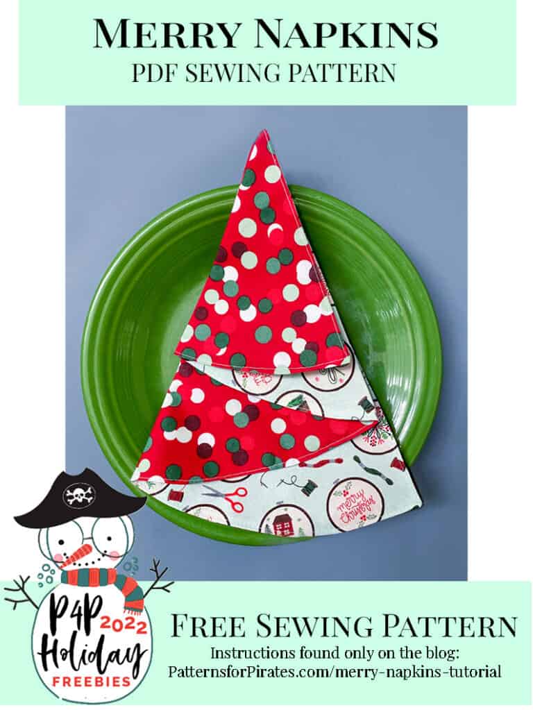 Free Merry Napkins - Patterns for Pirates